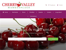 Tablet Screenshot of cherryvalleymarketplace.com